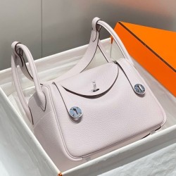 Special Grade Replica Hermes Lindy 26 cm bag in light purple with gold hardware Clone Sale