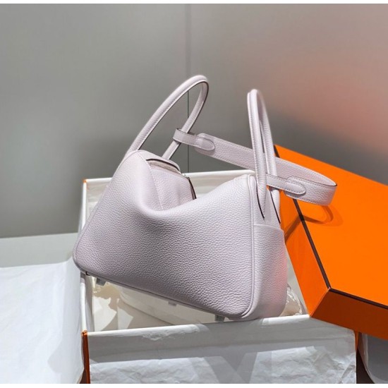 Special Grade Replica Hermes Lindy 26 cm bag in light purple with gold hardware Clone Sale