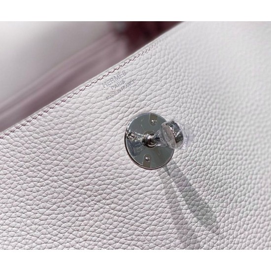 Special Grade Replica Hermes Lindy 26 cm bag in light purple with gold hardware Clone Sale