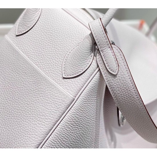 Special Grade Replica Hermes Lindy 26 cm bag in light purple with gold hardware Clone Sale