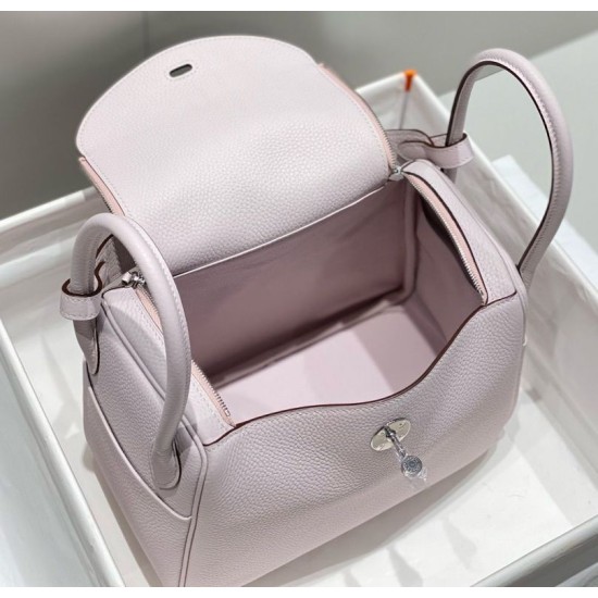Special Grade Replica Hermes Lindy 26 cm bag in light purple with gold hardware Clone Sale