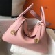 Special Grade Replica Hermes Lindy 26 cm bag in pink with gold hardware Clone Sale