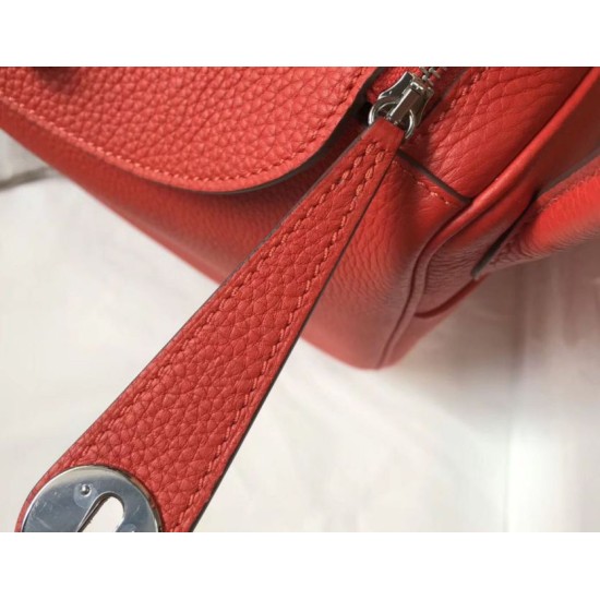 Best Replica Hermes Lindy 26 cm bag in red with gold hardware Fake At Cheap Price Special Grade Replica Hermes Lindy 26 cm bag in red with gold hardware Clone Sale