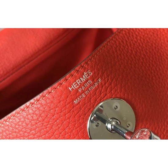 Best Replica Hermes Lindy 26 cm bag in red with gold hardware Fake At Cheap Price Special Grade Replica Hermes Lindy 26 cm bag in red with gold hardware Clone Sale