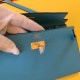 Special Grade Replica Hermes Kelly Classique Wallet To Go Epsom Blue Clone Sale