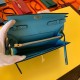Special Grade Replica Hermes Kelly Classique Wallet To Go Epsom Blue Clone Sale