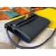 Special Grade Replica Hermes Kelly Classique To Go Wallet in Epsom Dark Blue Clone Sale