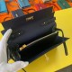 Special Grade Replica Hermes Kelly Classique To Go Wallet in Epsom Dark Blue Clone Sale