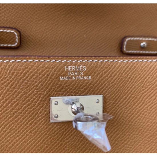 Special Grade Replica Hermes Kelly Classique To Go Wallet in Epsom Brown Clone Sale