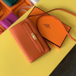 Best Replica Hermes Kelly Classique To Go Epsom Wallet, Orange Fake At Cheap Price Special Grade Replica Hermes Kelly Classique To Go Epsom Wallet, Orange Clone Sale