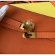 Special Grade Replica Hermes Kelly Classique To Go Epsom Wallet, Orange Clone Sale