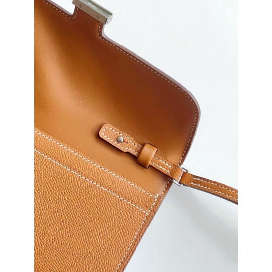 Special Grade Replica Hermes Constance To Go Epsom Wallet, Brown Clone Sale