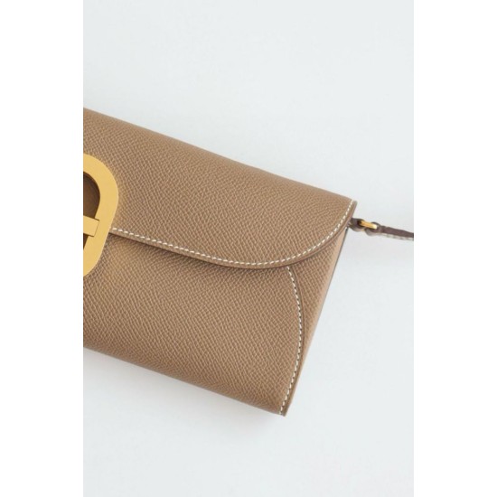 Special Grade Replica Hermes Maillon To Go Epsom Wallet, Gray Clone Sale