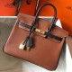 Replica Hermes Birkin 25cm 30cm 35cm Bag Brown/Black Clemence