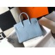 Replica Hermes Birkin 25cm 30cm 35cm Bag Blue Clemence