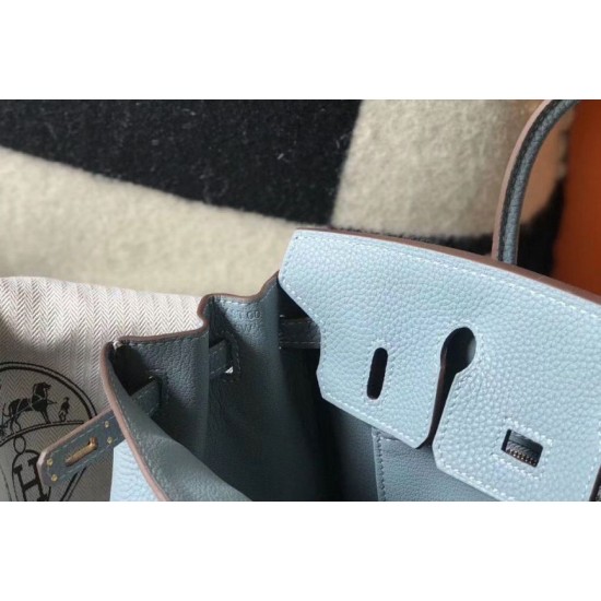 Replica Hermes Birkin 25cm 30cm 35cm Bag Blue Clemence