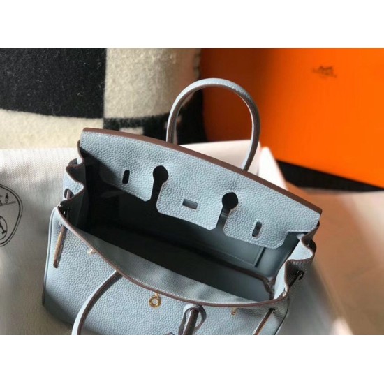 Replica Hermes Birkin 25cm 30cm 35cm Bag Blue Clemence