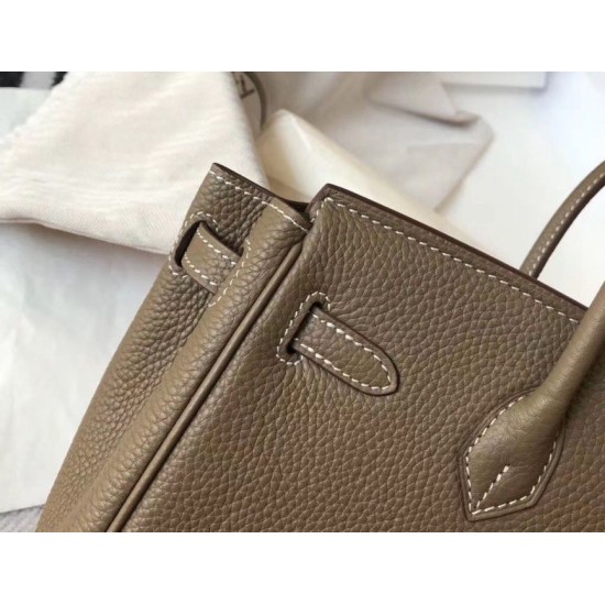 Replica Hermes Birkin 25cm 30cm 35cm Bag Taupe Clemence