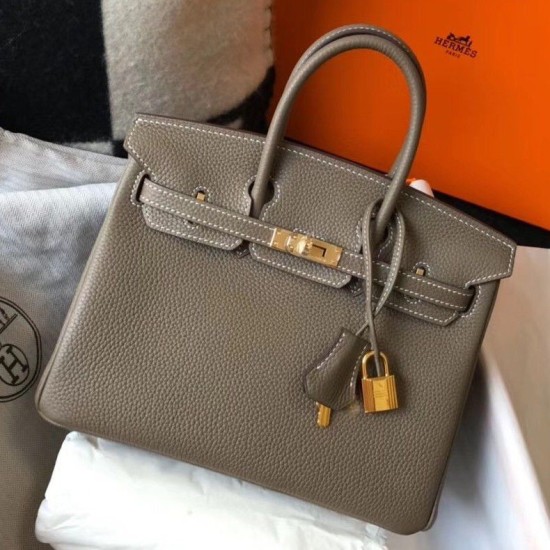 Replica Hermes Birkin 25cm 30cm 35cm Bag Taupe Clemence