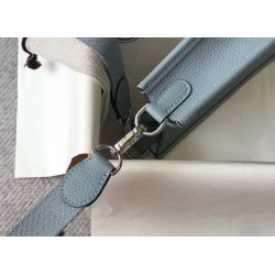 Replica Hermes Evelyne III TPM Mini Bag Blue Clemence
