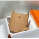 Replica Hermes Evelyne III TPM Mini Bag Brown Clemence