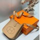 Replica Hermes Evelyne III TPM Mini Bag Brown Clemence