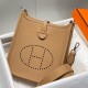Replica Hermes Evelyne III TPM Mini Bag Brown Clemence