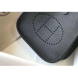 Replica Hermes Evelyne III TPM Mini Bag Black Clemence
