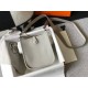 Replica Hermes Evelyne III TPM Mini Bag Gray Clemence