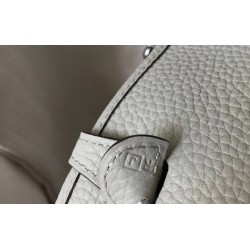 Replica Hermes Evelyne III TPM Mini Bag Gray Clemence