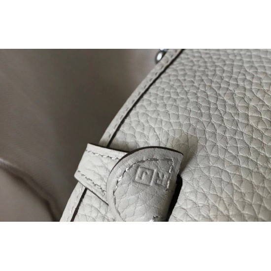 Replica Hermes Evelyne III TPM Mini Bag Gray Clemence