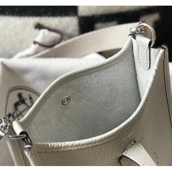 Replica Hermes Evelyne III TPM Mini Bag Gray Clemence