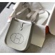 Replica Hermes Evelyne III TPM Mini Bag Gray Clemence