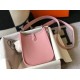 Replica Hermes Evelyne III TPM Mini Bag Pink Clemence