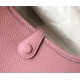 Replica Hermes Evelyne III TPM Mini Bag Pink Clemence
