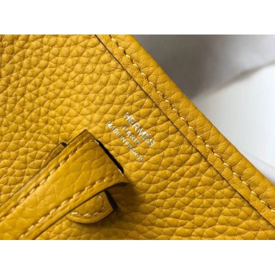 Replica Hermes Evelyne III TPM Mini Bag Orange Clemence
