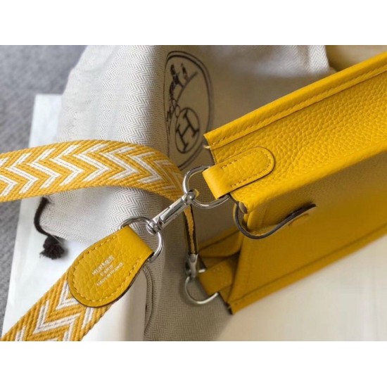 Replica Hermes Evelyne III TPM Mini Bag Orange Clemence