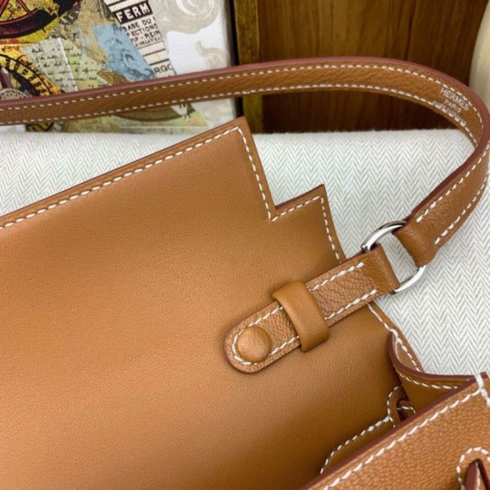 Replica Hermes Kelly Elan Handmade Bag Brown