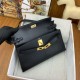 Replica Hermes Kelly Elan Handmade Bag Black
