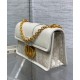 Replica Dior 30 Montaigne East-West Bag Dior Oblique denim With Chain Cream