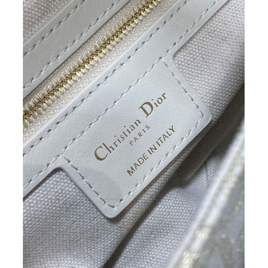 Replica Dior Saddle Bag Dior Oblique denim With Strap Cream