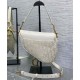Replica Dior Saddle Bag Dior Oblique denim With Strap Cream