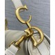 Replica Dior Saddle Bag Dior Oblique denim With Strap Cream