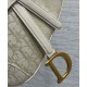 Replica Dior Saddle Bag Dior Oblique denim With Strap Cream