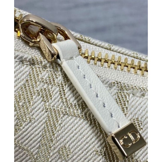 Replica Dior Medium DiorTravel Nomad Pouch Cream