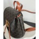 Replica Celine Backpack Celine Bonnie Triomphe Canvas Coffee