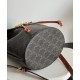 Replica Celine Backpack Celine Bonnie Triomphe Canvas Coffee
