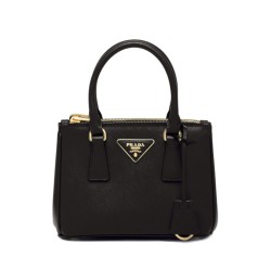 Replica Prada Mini/Medium Galleria Saffiano Bag 1BA906 Black