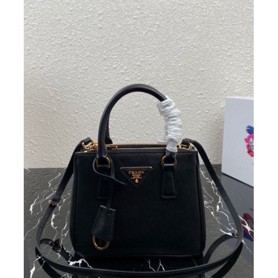 Replica Prada Mini/Medium Galleria Saffiano Bag 1BA906 Black