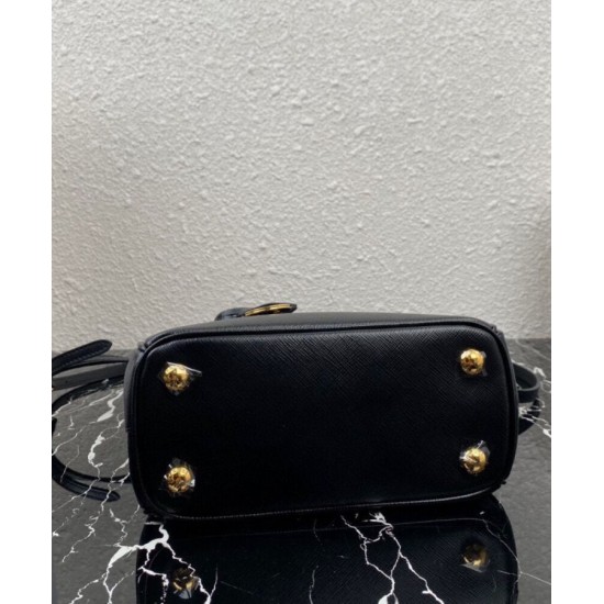 Replica Prada Mini/Medium Galleria Saffiano Bag 1BA906 Black